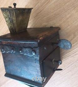 Antique European coffee mill coffee grinder