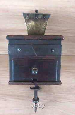 Antique European coffee mill coffee grinder