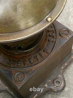 Antique FRERES PEUGEOT BREVETES S. G. D. G Coffee Grinder model A 1 19th Century