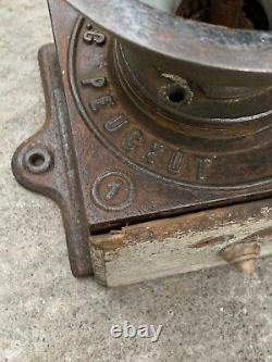 Antique FRERES PEUGEOT BREVETES S. G. D. G Coffee Grinder model A 1 19th Century