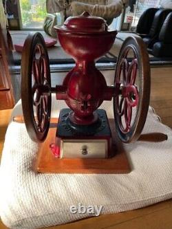 Antique FUJI Coffee Mill 40×46cm 12.3kg Vintage Casting From Japan