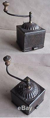 Antique French Coffee Grinder MILL / Unusual / More Than 100 Years Old / Rarity
