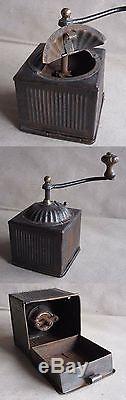 Antique French Coffee Grinder MILL / Unusual / More Than 100 Years Old / Rarity