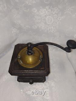 Antique French Coffee Grinder Peugeot Frères Hand Mill S. G. D. G. Brevete. RARE