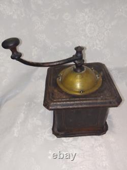 Antique French Coffee Grinder Peugeot Frères Hand Mill S. G. D. G. Brevete. RARE