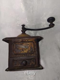Antique French Coffee Grinder Peugeot Frères Hand Mill S. G. D. G. Brevete. RARE