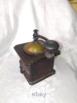 Antique French Coffee Grinder Peugeot Frères Hand Mill S. G. D. G. Brevete. RARE