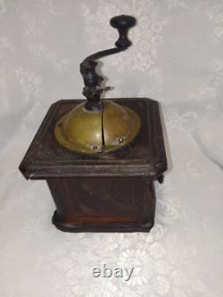 Antique French Coffee Grinder Peugeot Frères Hand Mill S. G. D. G. Brevete. RARE