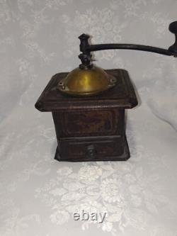 Antique French Coffee Grinder Peugeot Frères Hand Mill S. G. D. G. Brevete. RARE