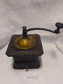 Antique French Coffee Grinder Peugeot Frères Hand Mill S. G. D. G. Brevete. RARE