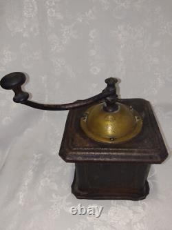 Antique French Coffee Grinder Peugeot Frères Hand Mill S. G. D. G. Brevete. RARE