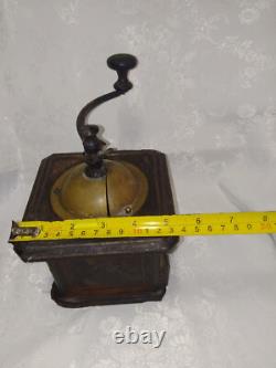 Antique French Coffee Grinder Peugeot Frères Hand Mill S. G. D. G. Brevete. RARE