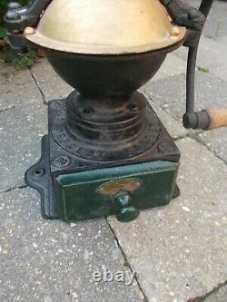 Antique French Peugeot Cast iron Coffee Grinder / Mill Model 001 circa 1880