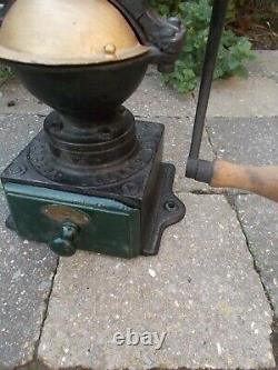 Antique French Peugeot Cast iron Coffee Grinder / Mill Model 001 circa 1880