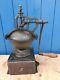 Antique French Peugeot Cast iron hand crank Coffee Grinder / Mill A2