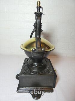 Antique French Peugeot Frères A1 Cast Iron Coffee Grinder 19th