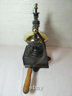 Antique French Peugeot Frères A1 Cast Iron Coffee Grinder 19th