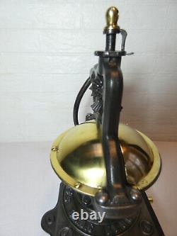 Antique French Peugeot Frères A1 Cast Iron Coffee Grinder 19th