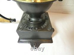 Antique French Peugeot Frères A1 Cast Iron Coffee Grinder 19th