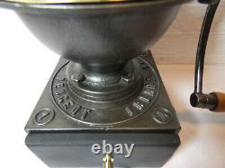 Antique French Peugeot Frères A1 Cast Iron Coffee Grinder 19th