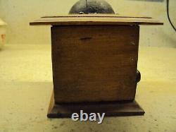 Antique French Peugeot Freres Doubs Hand Mill Coffee Grinder Vintage