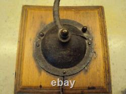 Antique French Peugeot Freres Doubs Hand Mill Coffee Grinder Vintage