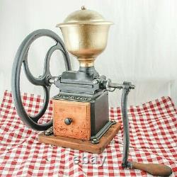 Antique GOLDENBERG 3 Coffee Grinder Mill Cast-Iron Moulin Molinillo Cafe RARE