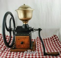 Antique GOLDENBERG 3 Coffee Grinder Mill Cast-Iron Moulin Molinillo Cafe RARE