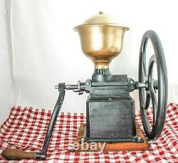 Antique GOLDENBERG 3 Coffee Grinder Mill Cast-Iron Moulin Molinillo Cafe RARE