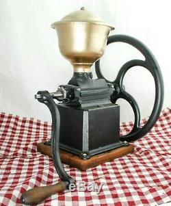 Antique GOLDENBERG 3 Coffee Grinder Mill Cast-Iron Moulin Molinillo Cafe RARE