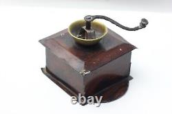 Antique German Dollhouse Rock & Graner Enameled Tin Coffee Grinder Miniature