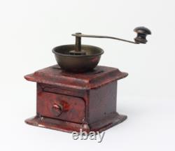 Antique German Dollhouse Rock & Graner Painted Coffee Grinder Kitchen Miniature