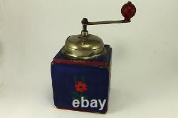 Antique German Geska Qualitt Wooden Coffee Grinder Hand Painted 1930's