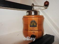 Antique German round Coffee mill grinder Armin Trösser collectors item WOW