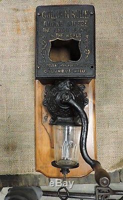 Antique Golden Rule Wall Mounted Coffee Grinder, Primitive, Nice, (VAEX)