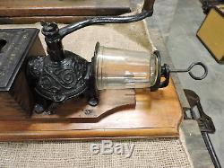 Antique Golden Rule Wall Mounted Coffee Grinder, Primitive, Nice, (VAEX)