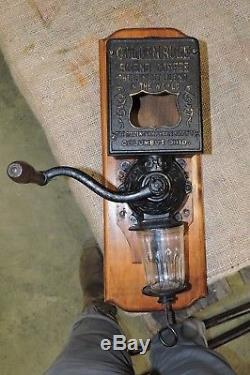 Antique Golden Rule Wall Mounted Coffee Grinder, Primitive, Nice, (VAEX)