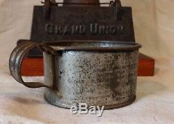 Antique Griswold Grand Union Tea Co. Cast Iron Coffee Grinder Mill