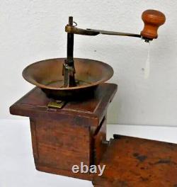 Antique Hand Crank Coffee Grinder Hand-Made In Austria