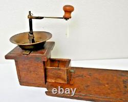 Antique Hand Crank Coffee Grinder Hand-Made In Austria