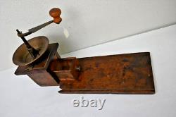 Antique Hand Crank Coffee Grinder Hand-Made In Austria