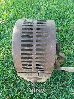 Antique Hand Crank Corn Sheller Vintage Primitive Wooden Grinder Feed Coffee