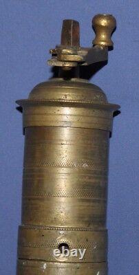 Antique Hand Made Heavy Brass Coffee Grinder MILL