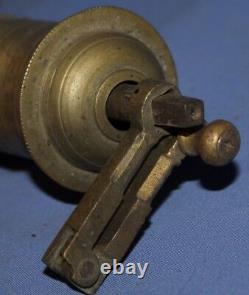 Antique Hand Made Heavy Brass Coffee Grinder MILL