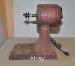 Antique Hobart coffee grinder motor & cast iron stand collectible kitchen tool