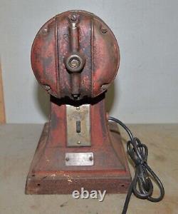 Antique Hobart coffee grinder motor & cast iron stand collectible kitchen tool