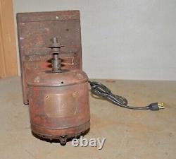 Antique Hobart coffee grinder motor & cast iron stand collectible kitchen tool