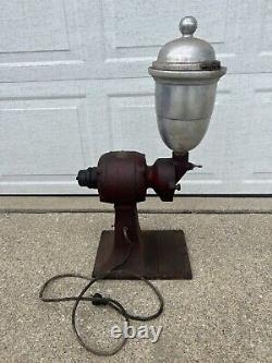 Antique Holwick 4A Coffee Mill Grinder, Robbins & Myers Motor, Original Paint