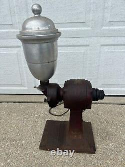 Antique Holwick 4A Coffee Mill Grinder, Robbins & Myers Motor, Original Paint