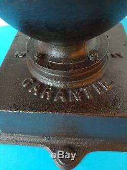 Antique Industrial Cast Iron Balance Wheel Coffee Grinder Goldenberg N. 2 Germany